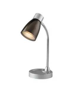 LAMPADA DA TAVOLO "ARKIMEDE" IN METALLO NERO, 40W